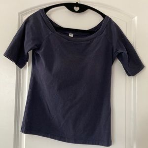 Dark navy Uniqlo bra top, small